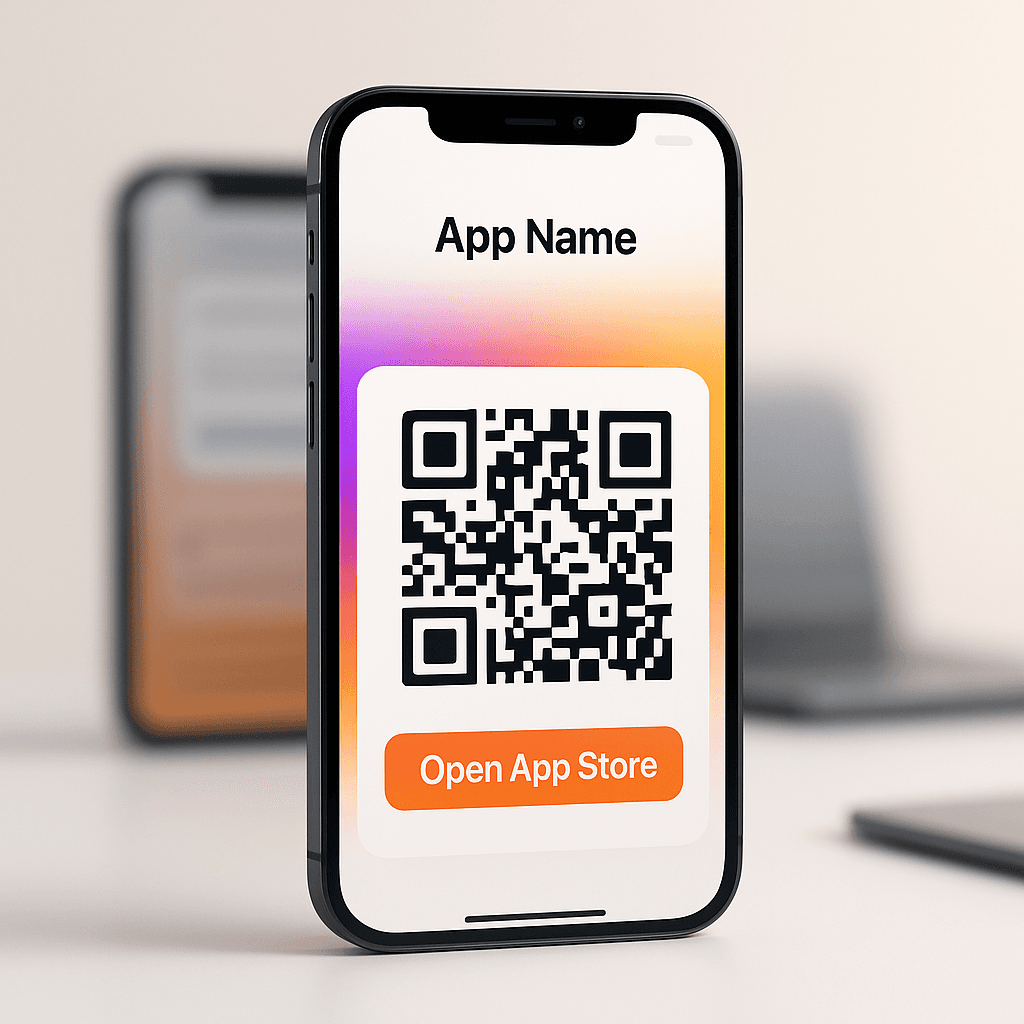 App QR code example - QR Build
