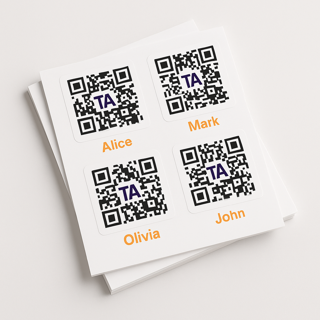 批量生成 vCard QR 码