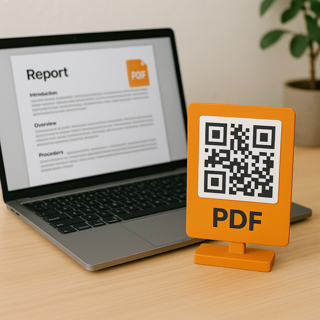QR code that opens a PDF preview