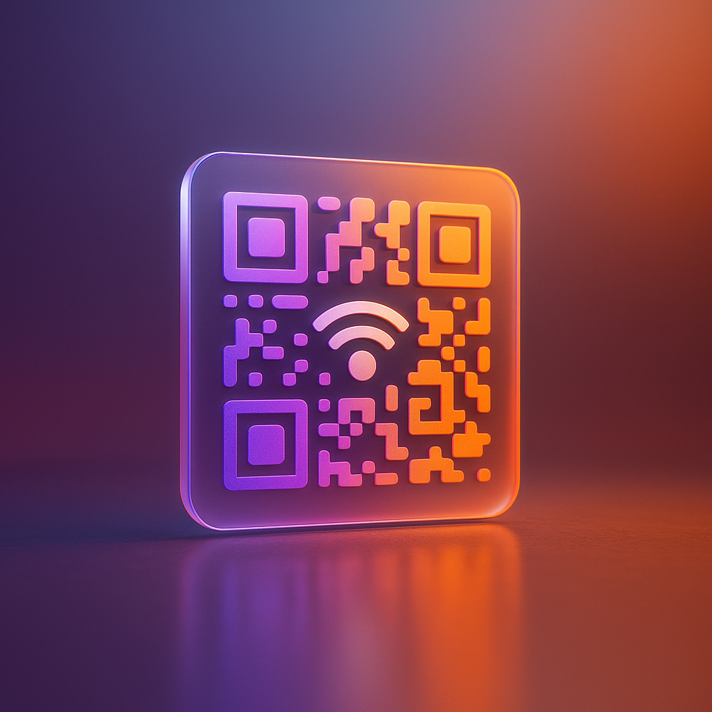 Wi‑Fi QR code preview on device